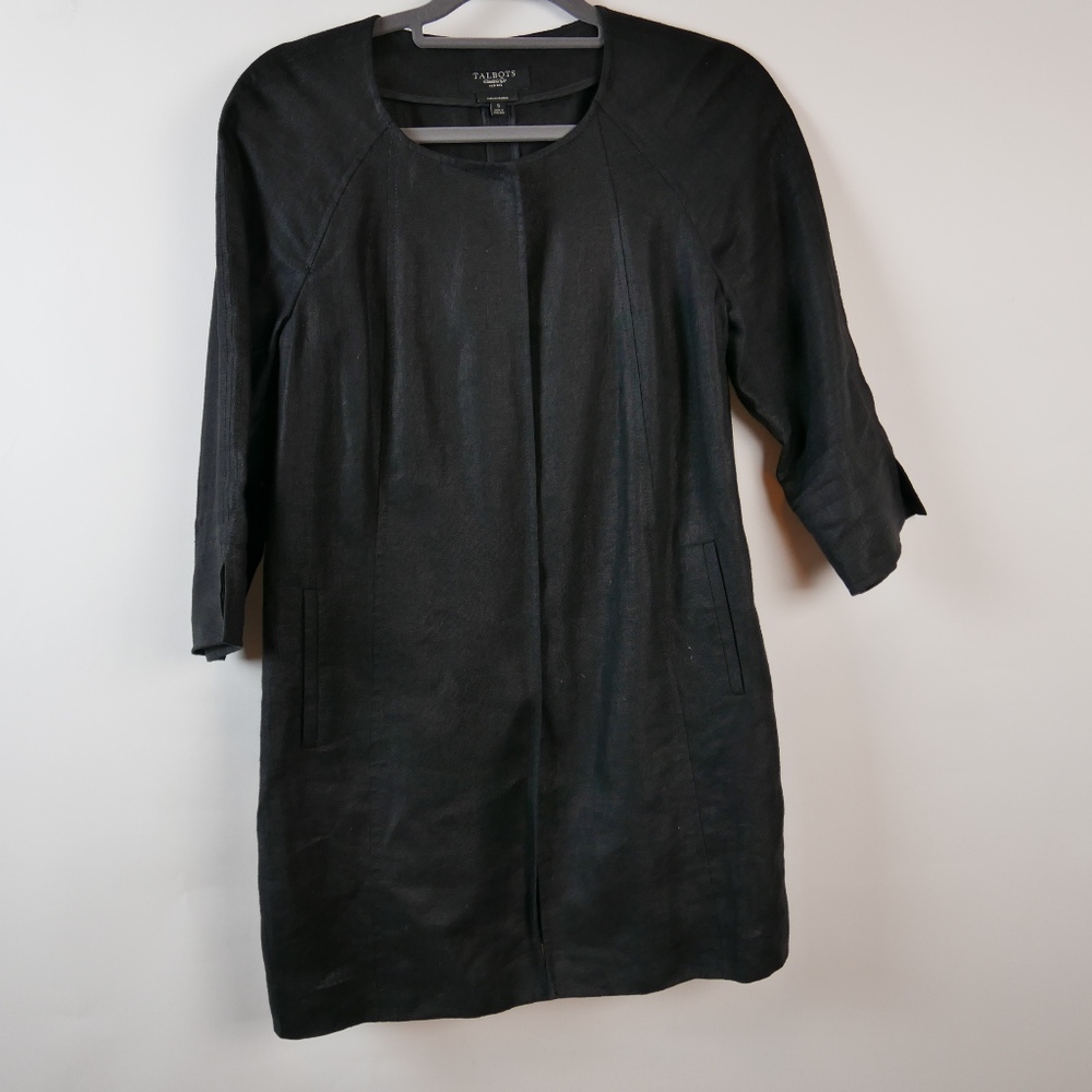 TALBOTS Summer 3/4 Length Linen 'Mini' Jacket